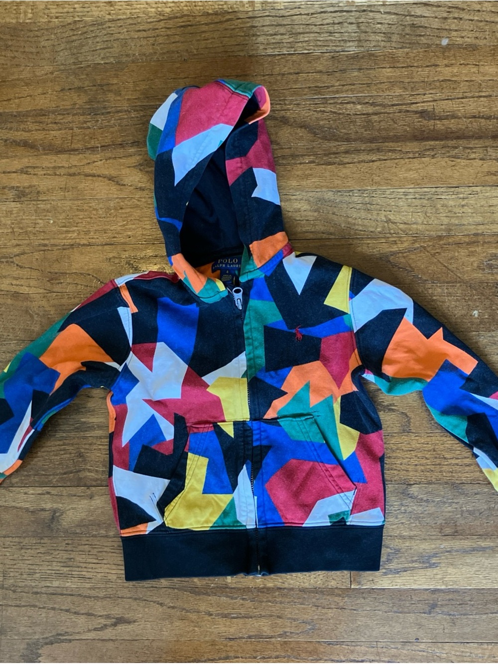 Polo by Ralph Lauren Multicolor Geometric Zip Hoodie